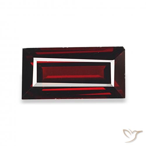 2.08ct Deep Red Almandine Garnet, Baguette, VVS