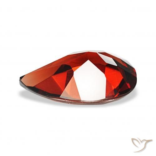 Almandine Garnet Gemstone in 12 x 8 mm (calibrated) Size for Sale, Almandine Garnet Stone in Dark Red Color