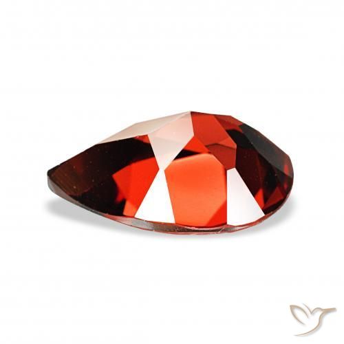 Almandine Garnet Gemstone in 12 x 8 mm (calibrated) Size for Sale, Almandine Garnet Stone in Dark Red Color