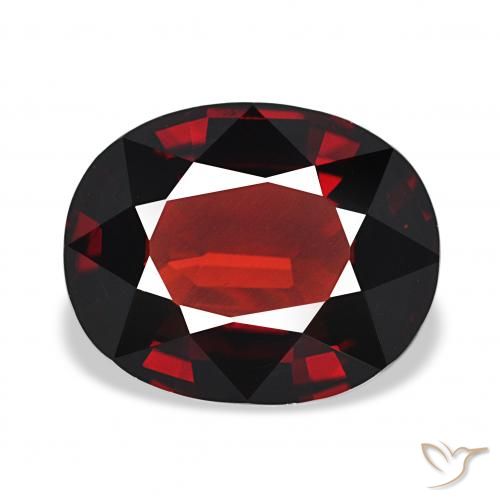 5.55ct Deep Red Almandine Garnet, Oval, VVS-VS