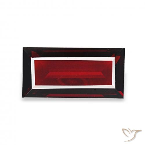 1.83ct Dark Red Almandine Garnet, Baguette, VVS
