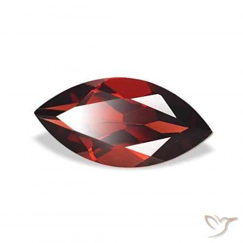 2.10 ct Red Almandine Garnet Stone, Natural Almandine Garnet in Marquise Facet Shape for Sale