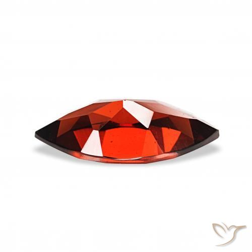 Almandine Garnet Gemstone in 12 x 6 mm (calibrated) Size for Sale, Almandine Garnet Stone in Dark Red Color