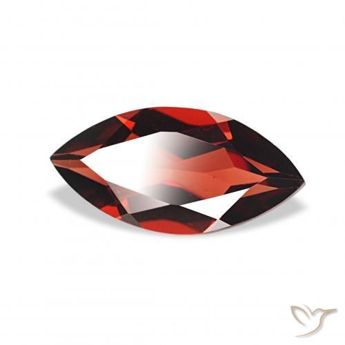 1.88 ct Red Almandine Garnet Stone, Natural Almandine Garnet in Marquise Facet Shape for Sale
