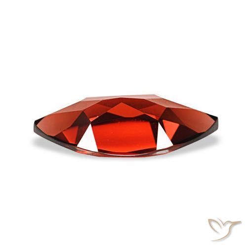 Almandine Garnet Gemstone in 12 x 6 mm (calibrated) Size for Sale, Almandine Garnet Stone in Deep Red Color