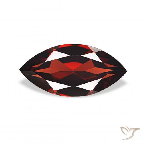2.06ct Dark Red Almandine Garnet, Marquise, VVS