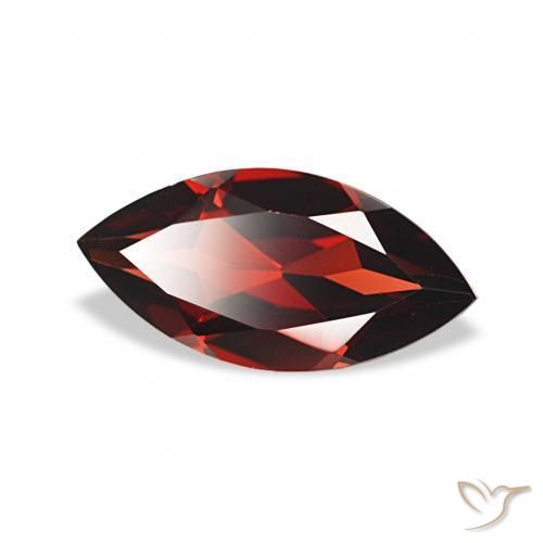 2.06 ct Red Almandine Garnet Stone, Natural Almandine Garnet in Marquise Facet Shape for Sale