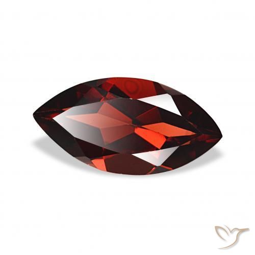 1.89 ct Red Almandine Garnet Stone, Natural Almandine Garnet in Marquise Facet Shape for Sale