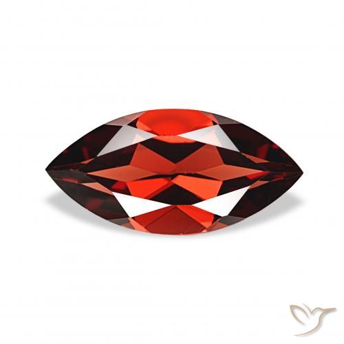 1.96ct Dark Red Almandine Garnet, Marquise, VVS