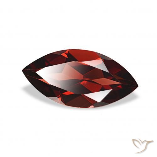 1.96 ct Red Almandine Garnet Stone, Natural Almandine Garnet in Marquise Facet Shape for Sale