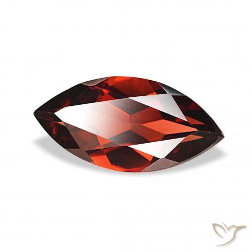 1.83 ct Red Almandine Garnet Stone, Natural Almandine Garnet in Marquise Facet Shape for Sale