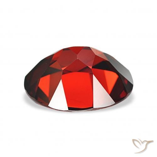 Almandine Garnet Gemstone in 11 x 9 mm (calibrated) Size for Sale, Almandine Garnet Stone in Dark Red Color
