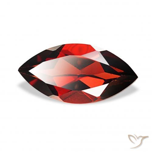 2.09 ct Red Almandine Garnet Stone, Natural Almandine Garnet in Marquise Facet Shape for Sale