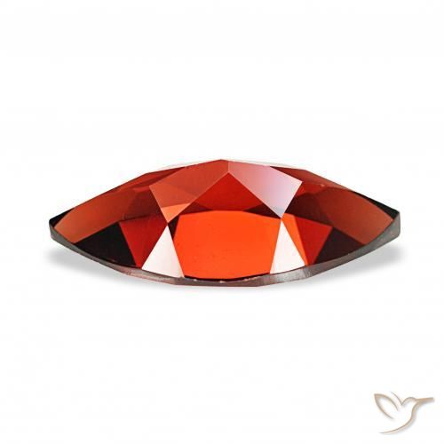 Almandine Garnet Gemstone in 12 x 6 mm (calibrated) Size for Sale, Almandine Garnet Stone in Dark Red Color