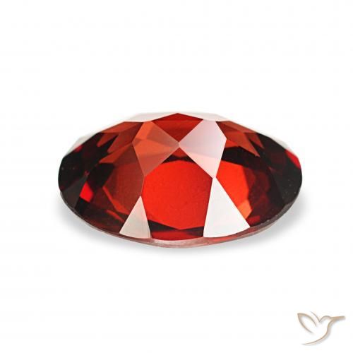 Almandine Garnet Gemstone in 9 x 7 mm (calibrated) Size for Sale, Almandine Garnet Stone in Deep Red Color