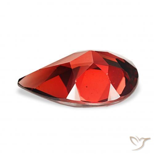 Almandine Garnet Gemstone in 12 x 8 mm (calibrated) Size for Sale, Almandine Garnet Stone in Dark Red Color