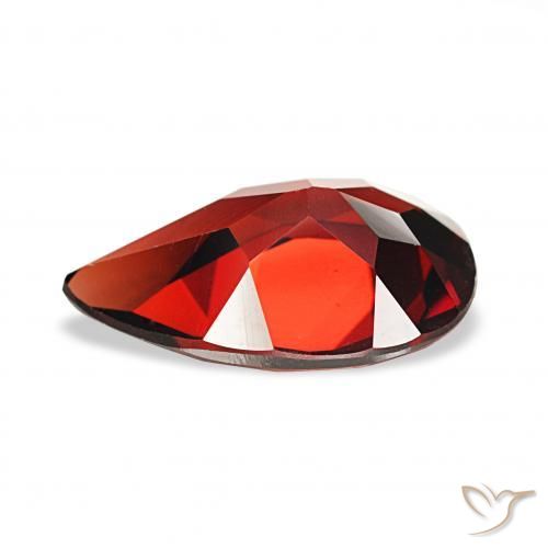 Almandine Garnet Gemstone in 12 x 8 mm (calibrated) Size for Sale, Almandine Garnet Stone in Deep Blood Red Color