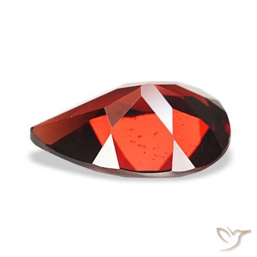 Almandine Garnet Gemstone in 12 x 8 mm (calibrated) Size for Sale, Almandine Garnet Stone in Dark Red Color