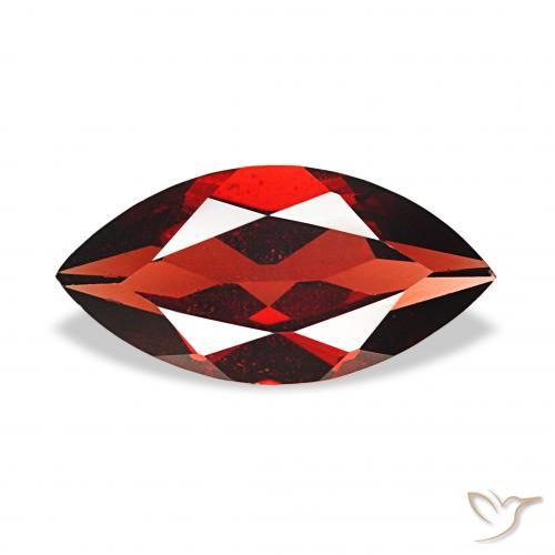 1.86ct Deep Red Almandine Garnet, Marquise, VVS-VS