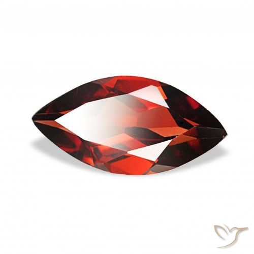 1.86 ct Red Almandine Garnet Stone, Natural Almandine Garnet in Marquise Facet Shape for Sale