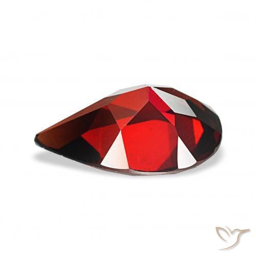 Almandine Garnet Gemstone in 12 x 8 mm (calibrated) Size for Sale, Almandine Garnet Stone in Dark Red Color