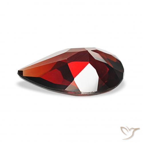 Almandine Garnet Gemstone in 12 x 8 mm (calibrated) Size for Sale, Almandine Garnet Stone in Dark Red Color