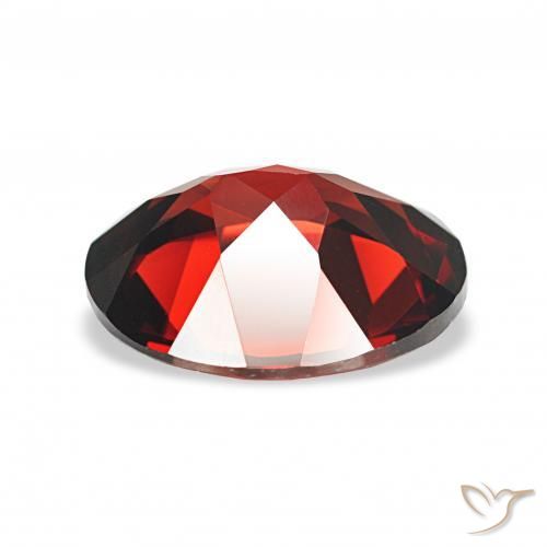 Almandine Garnet Gemstone in 11 x 9 mm (calibrated) Size for Sale, Almandine Garnet Stone in Dark Red Color