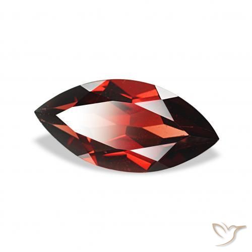 2.06 ct Red Almandine Garnet Stone, Natural Almandine Garnet in Marquise Facet Shape for Sale