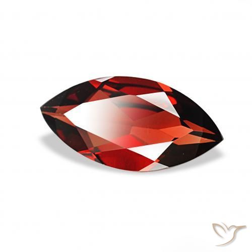 1.79 ct Red Almandine Garnet Stone, Natural Almandine Garnet in Marquise Facet Shape for Sale