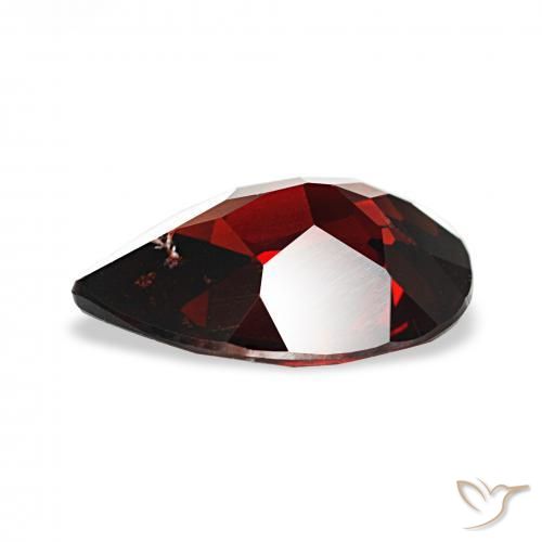 Almandine Garnet Gemstone in 10.3 x 7.4 mm Size for Sale, Almandine Garnet Stone in Dark Red Color