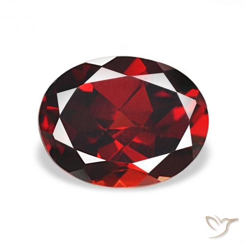 2.30ct Dark Red Almandine Garnet, Oval, VS
