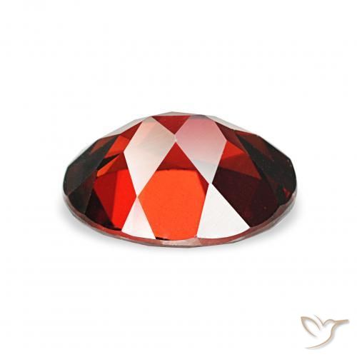 Almandine Garnet Gemstone in 9 x 7 mm (calibrated) Size for Sale, Almandine Garnet Stone in Deep Blood Red Color