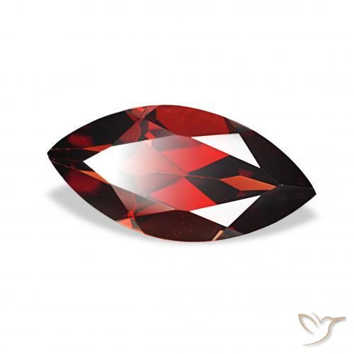 1.96 ct Red Almandine Garnet Stone, Natural Almandine Garnet in Marquise Facet Shape for Sale
