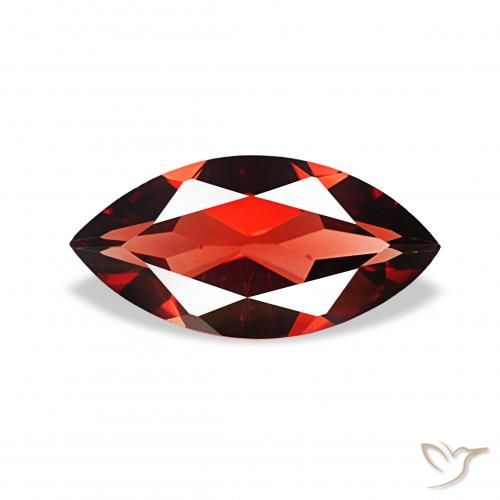 1.73ct Deep Blood Red Almandine Garnet, Marquise, VVS