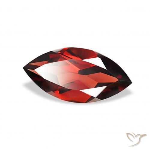 1.93 ct Red Almandine Garnet Stone, Natural Almandine Garnet in Marquise Facet Shape for Sale