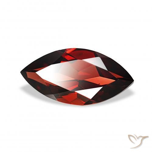 2.07 ct Red Almandine Garnet Stone, Natural Almandine Garnet in Marquise Facet Shape for Sale