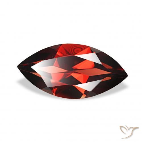 2.08 ct Red Almandine Garnet Stone, Natural Almandine Garnet in Marquise Facet Shape for Sale