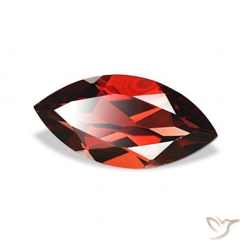 2.17 ct Red Almandine Garnet Stone, Natural Almandine Garnet in Marquise Facet Shape for Sale