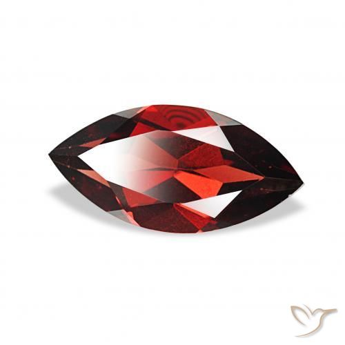 2.13 ct Red Almandine Garnet Stone, Natural Almandine Garnet in Marquise Facet Shape for Sale