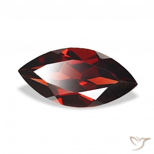 2.12 ct Red Almandine Garnet Stone, Natural Almandine Garnet in Marquise Facet Shape for Sale