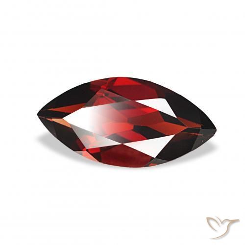 1.80 ct Red Almandine Garnet Stone, Natural Almandine Garnet in Marquise Facet Shape for Sale