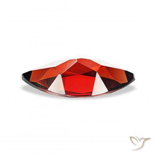 Almandine Garnet Gemstone in 12 x 6 mm (calibrated) Size for Sale, Almandine Garnet Stone in Dark Red Color