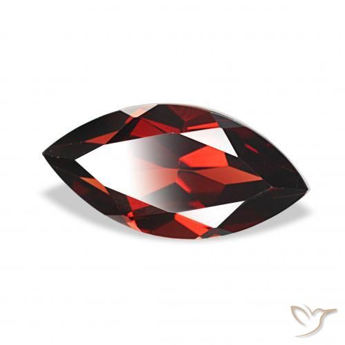 2.40 ct Red Almandine Garnet Stone, Natural Almandine Garnet in Marquise Facet Shape for Sale