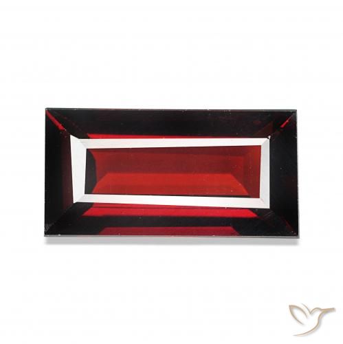 1.82ct Dark Red Almandine Garnet, Baguette, VVS