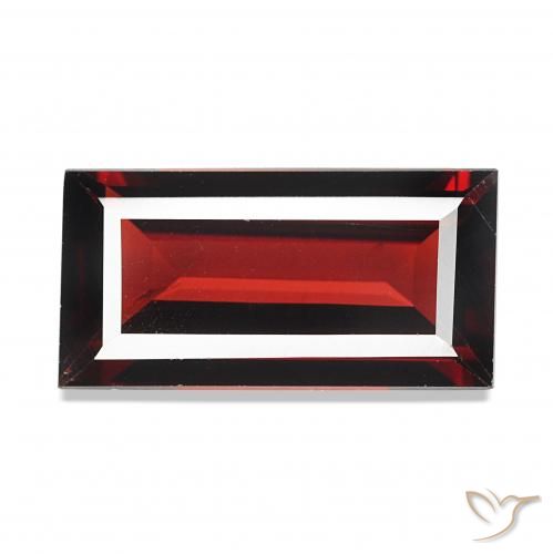 1.67ct Dark Red Almandine Garnet, Baguette, VVS