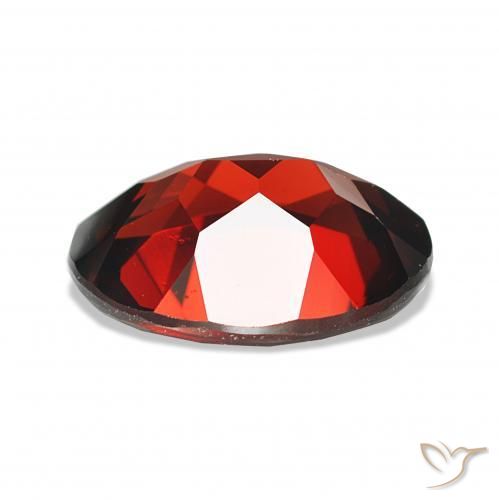 Almandine Garnet Gemstone in 9 x 7 mm (calibrated) Size for Sale, Almandine Garnet Stone in Dark Red Color