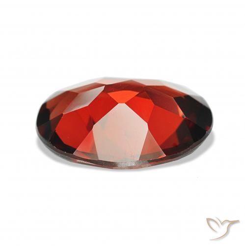 Almandine Garnet Gemstone in 9 x 7 mm (calibrated) Size for Sale, Almandine Garnet Stone in Dark Red Color