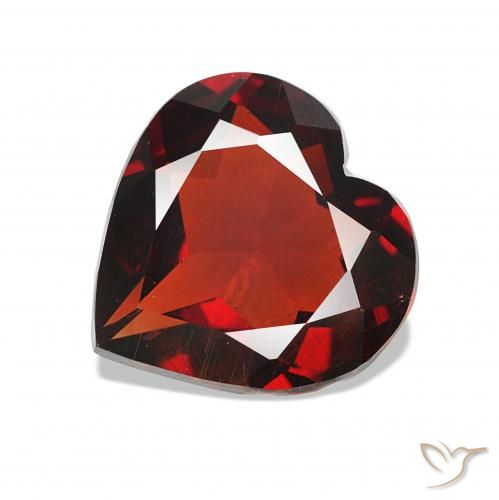 1.49ct Deep Red Almandine Garnet, Heart, VS
