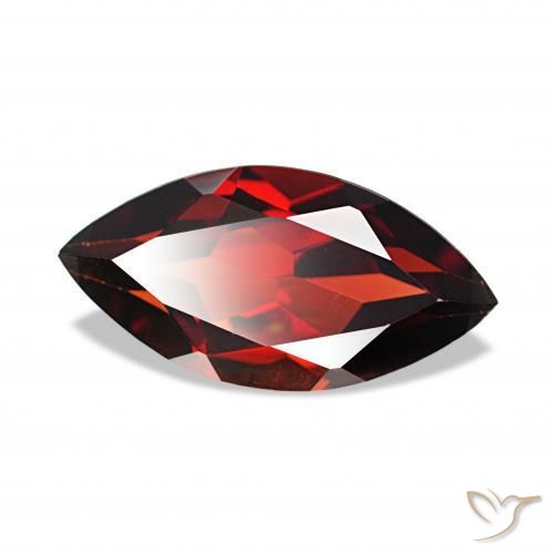 2.11 ct Red Almandine Garnet Stone, Natural Almandine Garnet in Marquise Facet Shape for Sale