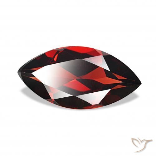 1.88 ct Red Almandine Garnet Stone, Natural Almandine Garnet in Marquise Facet Shape for Sale